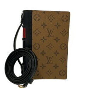 Louis Vuitton Book Wallet on Chain Shoulder Bag Monogram Reverse